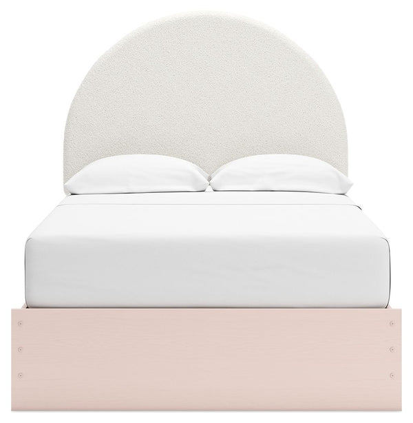 Wistenpine - Blush - Full Upholstered Panel Bed