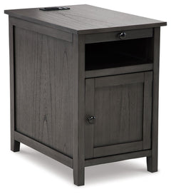 Add big character to a small space with this chairside end table. With its compact size and strong silhouette, it can go anywhere and blend easily into the decor. Less is so much more with the Shaker-inspired design and gray wood tone finish. Loaded with 