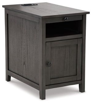 Add big character to a small space with this chairside end table. With its compact size and strong silhouette, it can go anywhere and blend easily into the decor. Less is so much more with the Shaker-inspired design and gray wood tone finish. Loaded with 