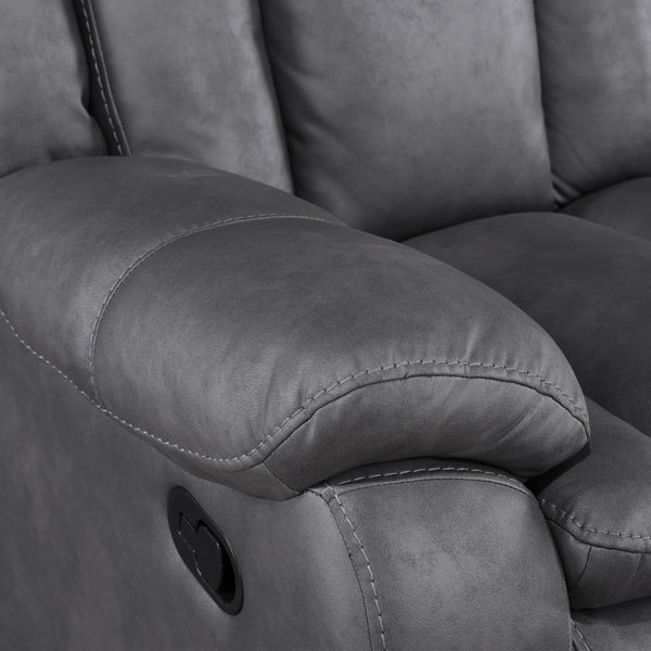 Morello - Sofa With Dual Recliner - Gray