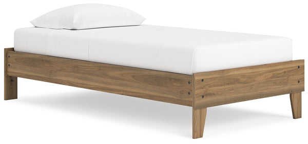 Is your bedroom in need of a refresh? And do you love mid-century modern design? Then this twin platform bed is calling your name. Simple lines and an industrial-chic vibe will seal the deal. Settle into its laid-back style, and plan to stay for a while.<