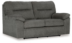 Make your living room the ultimate hangout with this glider loveseat. Its buttery soft upholstery encourages you to lounge a while longer. And when itâ€™s time to hit a peak state of relaxation, indulge in the gentle sway of its gliding motion. Comfortabl