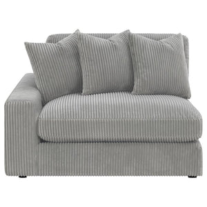 Blaine - Reversible Upholstered Chaise Sectional Sofa - Fog