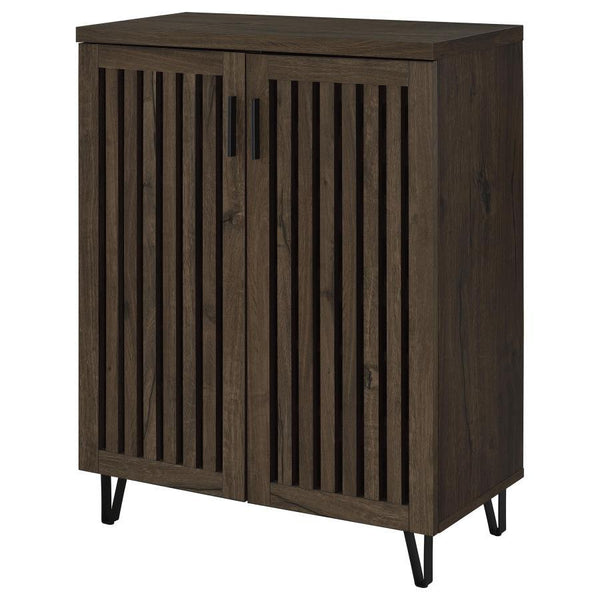 Brixton - 2-Door Entryway Shoe Storage Cabinets - Smoked Oak