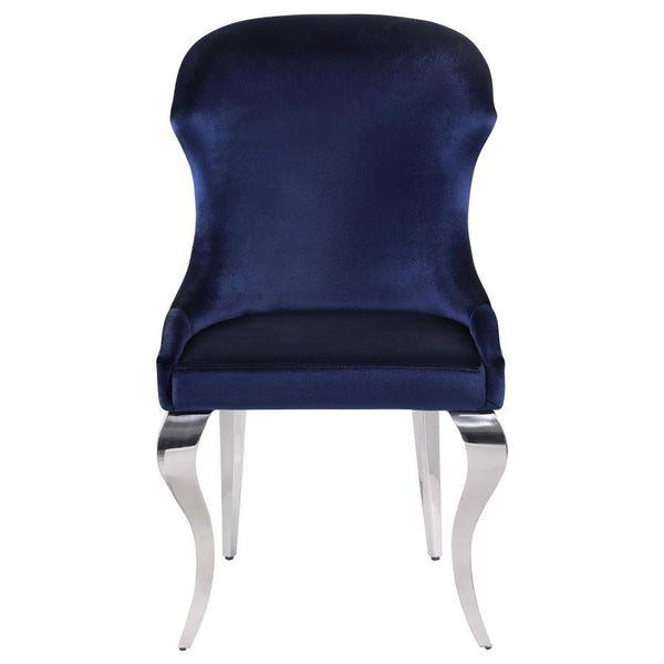 Cheyanne - Upholstered Dining Side Chair (Set of 2) - Ink Blue