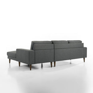 Vale - Left Arm Facing Loveseat - Gray