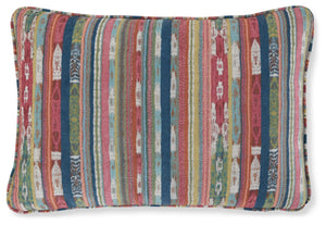 Add a colorful aesthetic to your space with this pillow. Sure to please with its chic striped design, this pillow is simple yet striking. Whether in classic, boho or contemporary settings, it elevates your space in a snap.<br/><br/><b>Product Features</b>