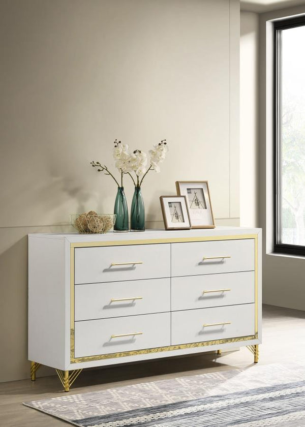  it features a refined look with spacious drawers ideal for everything from clothing to accessories and linens. Its bright white finish is cris