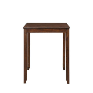 Gia - Counter Table With 2 Chairs & Storage Shelf - Cherry