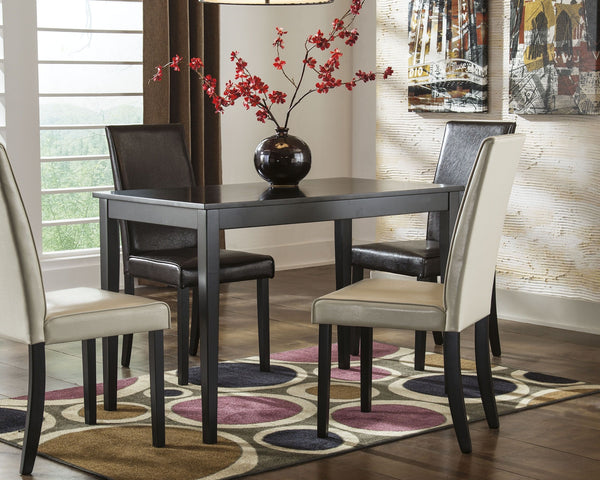  but its petite scale is ideally suited for small spaces. With a dark brown finish and a minimalist design