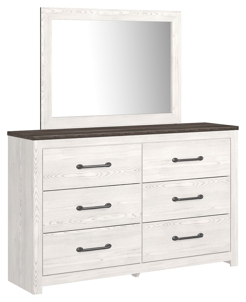 Cool, clean and casually modern. This bedroom sets white rustic finish sets the tone for your calming sanctuary. Matte black sconce lights and an abstract design on the headboard bring a fresh look to the bedâ€™s simply stunning profile. <h4><b>Gerridan -