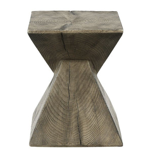 Zahi - Accent Table - Weathered Oak