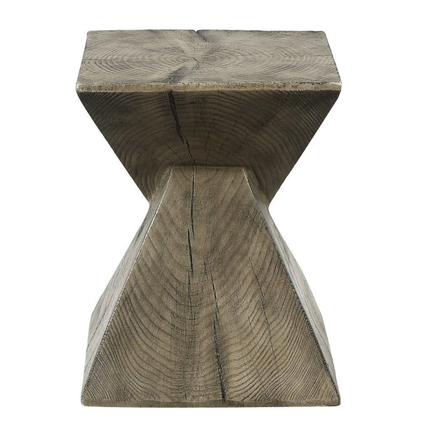 Zahi - Accent Table - Weathered Oak