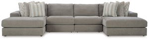 The casual, low-slung shape of this sectional makes it fully lounge-ready. Its deep seating invites you to sink right in, with bold beveled block arms that are softened by bullnose â€œwaterfallâ€ cushions. Best of all, the modular design lets you stage t