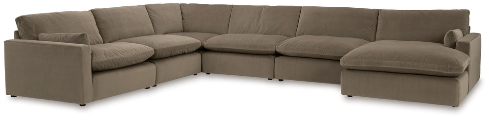 Find yourself inspired by elevated yet functional style. This sectional with chaise balances ultra-soft seating with a clean-cut appearance. Its modular design caters to your needs, whether youâ€™re making space for guests or setting up a cozy family movi