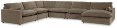 Find yourself inspired by elevated yet functional style. This sectional with chaise balances ultra-soft seating with a clean-cut appearance. Its modular design caters to your needs, whether youâ€™re making space for guests or setting up a cozy family movi