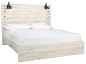 Cambeck - Whitewash - King Panel Bed