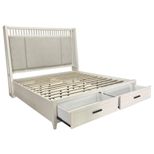 Americana Modern - Bedroom King Shelter Bed With Dresser And Mirror - Cotton