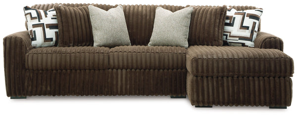 Midnight-Madness - Chocolate - 2-Piece Sectional Sofa With RAF Corner Chaise