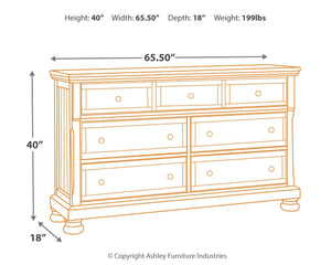 Flynnter - Medium Brown - Dresser