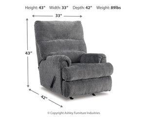 Man Fort - Graphite - Rocker Recliner