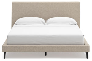 Cielden - Soft Gray - California King Upholstered Bed with Roll Slats
