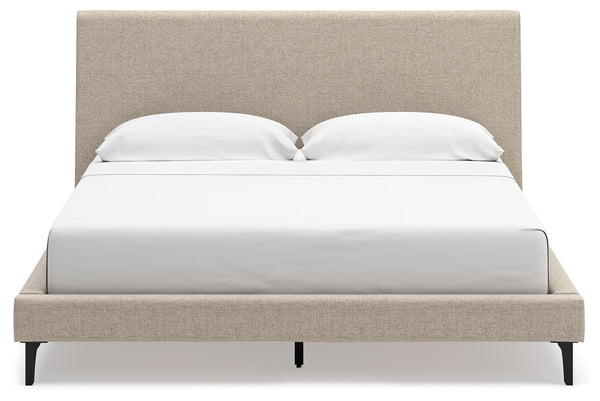 Cielden - Soft Gray - California King Upholstered Bed with Roll Slats