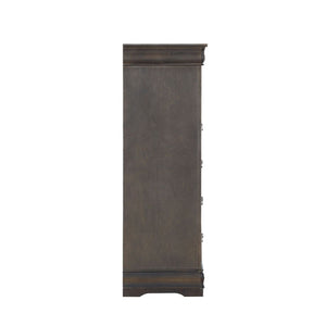  the simple moldings and luxurious pull handles add subtle sty