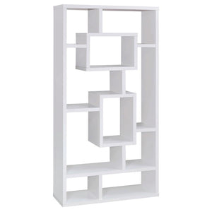 Corey - 71## 8-Shelf Bookshelf - White