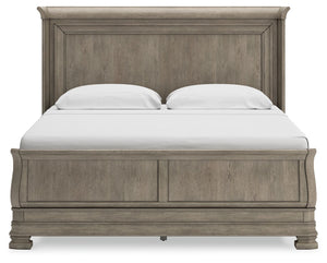 Lexorne - Gray - King Sleigh Bed