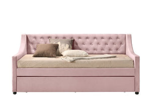 Lianna - Twin Daybed - Pink Velvet