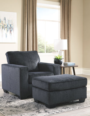  this ottoman in slate gray is sure to play well 