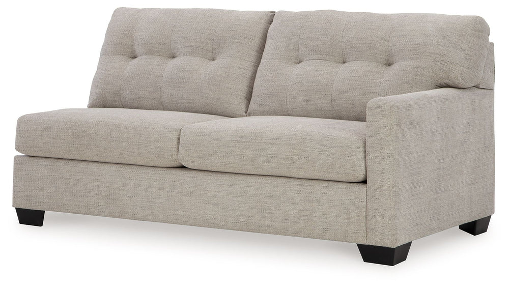 This right-arm facing sofa is made with polyester upholstery. Pairs with other items in the series to make a sectional.<br><br><b>Additional Dimensions</b><br><ul><li>Arm height: 25-"</li><li>Seat depth: 22-"</li><li>Seat height: 20-"</li><li>Top of cushi