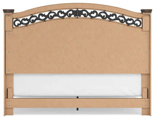 Glosmount - Two-tone - King Poster Bed