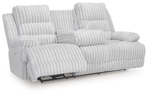 We donâ€™t know about you, but one look at this power reclining sofa makes us want to settle in and never leave. Thereâ€™s so much to loveâ€”we-'ll start with its cozy corduroy and stylish contemporary design. Did we mention the generous seat and tall bac