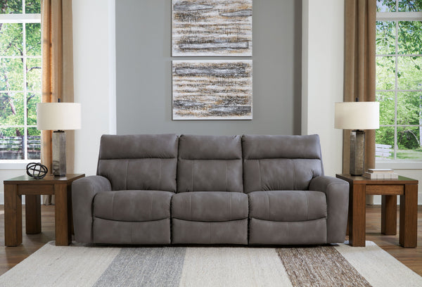 Next-Gen Durapella - Slate - 3-Piece Power Reclining Sectional Sofa