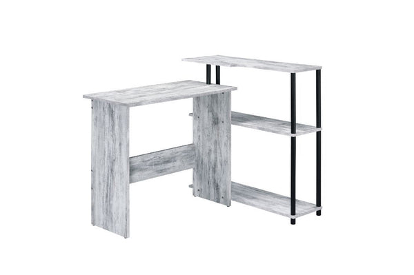 Warm, cozy while remaining functional, the Ievi Desk helps you find a good balance between work and life. It features a low bookshelf built into the right side, providing two open storage compartments for book or file organization. An elegant all wood des