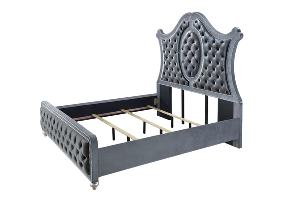 Cameo - King 5 Piece Bedroom Set - Gray