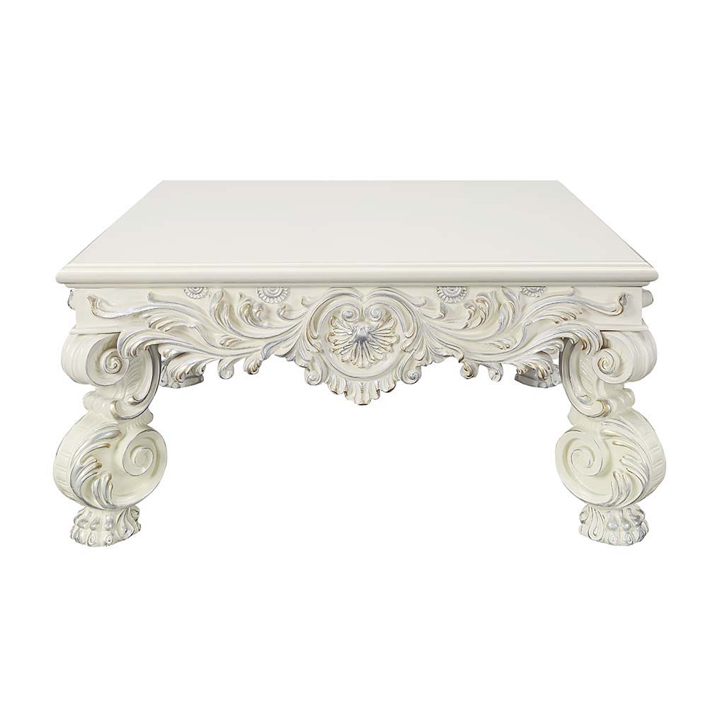The Persian influence in the conceptualization and presentation of the Sornina coffee table makes it a timeless creation. Featuring a sturdy wooden construction, this console table features a round tabletop that is followed by intricate detailing around t