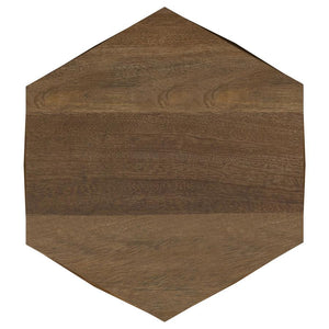 Zalika - Hexagonal Solid - Mango Wood End Table - Natural