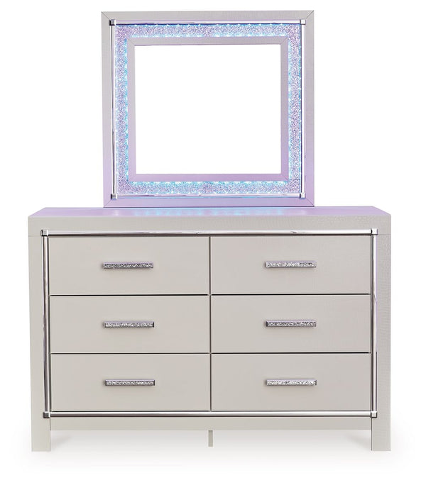  exquisitely paired with faceted chrome-tone details. Complete with LED lighting 