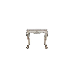 The Dresden traditional end table, reflects highly decorative details, oversized claw feet, decorative carving inlay veneers on apron, all carefully made with selected materials. This table will be the showpiece of any room environment.<br/><br/><b>Produc