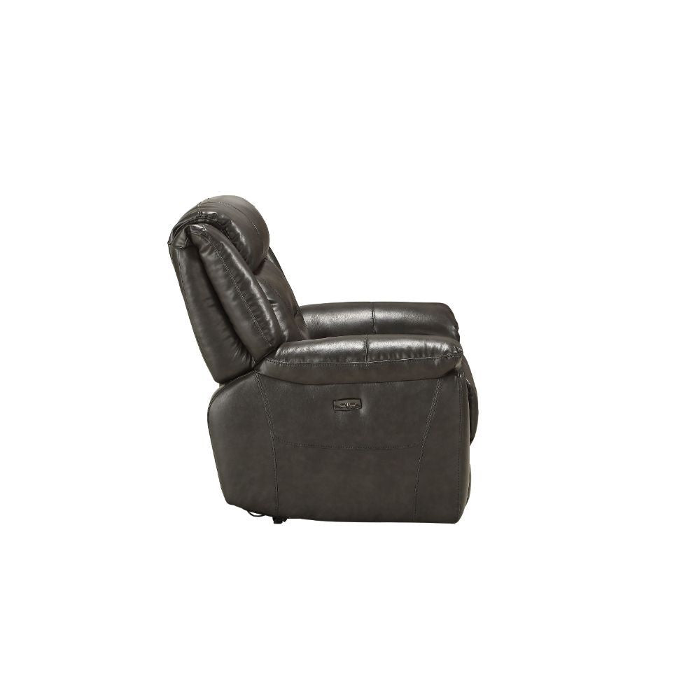 KD Back, Power Motion Reclining Function â€¢ Tight Back & Seat Cushion (1+1) â€¢ Features: Horizontal Tufted, 1 USB Charging Dock w/External Latch Push-Button â€¢ CONSTRUCTION â€¢â€¢ SEAT: Pocket Coil, Zig-Zag Spring, Inside Frame: Wood, Foam, Fiber â€¢ B
