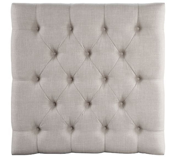 Aizen - Ottoman - Beige Fabric & Espresso Finish