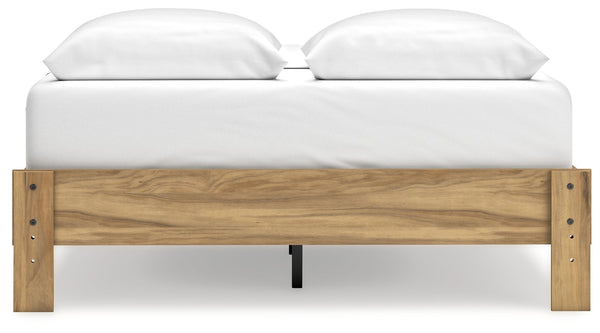 Bermacy - Light Brown - Queen Platform Bed