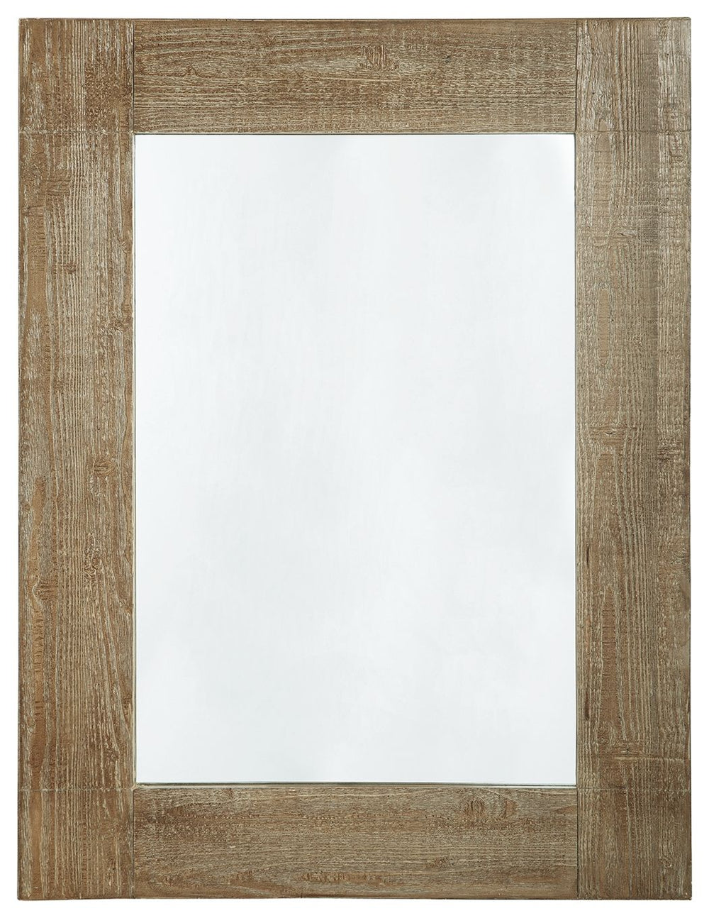 This accent mirror merges casual style with a clean, linear profile for a simple-yet-striking look. Its distressed brown finish has an enduring charisma, effortlessly pairing with your existing decor.<br/><br/><b>Product Features</b><ul><li>Made with wood