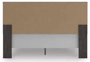 Prendonea - Charcoal - King Panel Bed