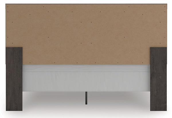Prendonea - Charcoal - King Panel Bed