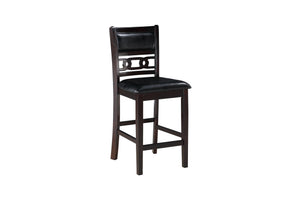  these chairs combine durability with timeless beauty. The deep ebony finish accentuates the natural wood gr