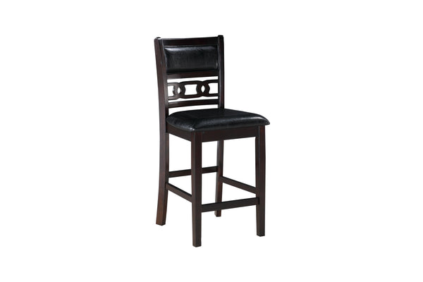  these chairs combine durability with timeless beauty. The deep ebony finish accentuates the natural wood gr